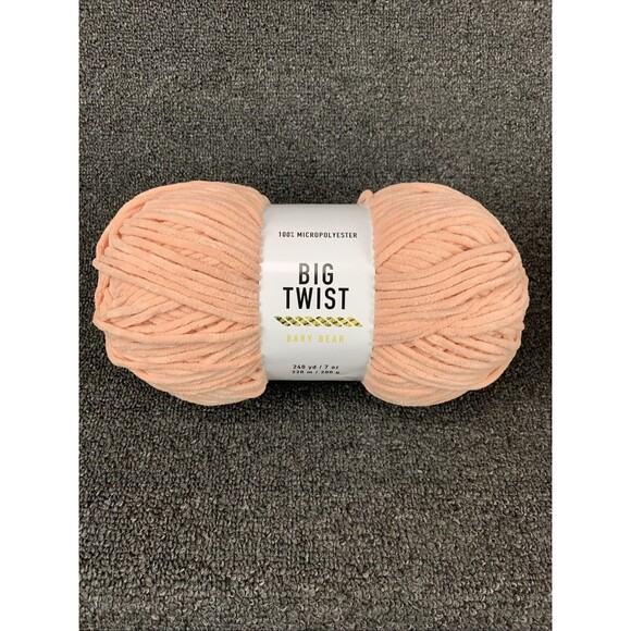Big Twist Other - Big Twist, Baby Bear 7oz Ea 240yds NEW Color Shrimp Micropolyester Bulky